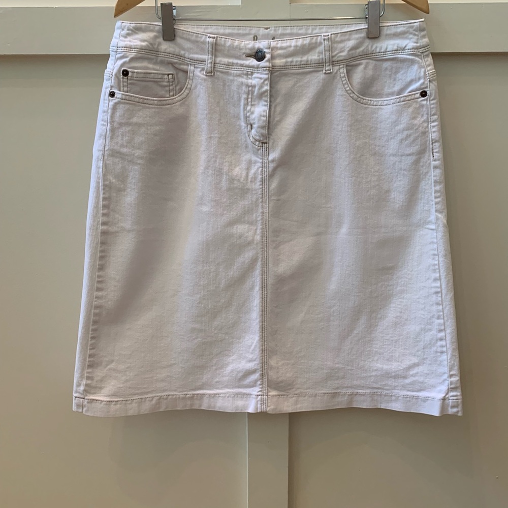 boden everyday a line denim skirt